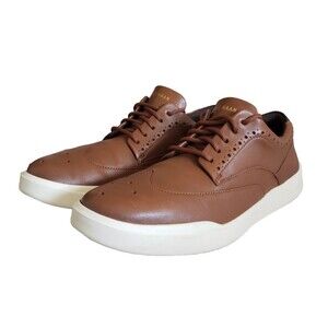 Cole Haan Grand Crosscourt Wingtip Sneakers Men's Size 10.5M British Tan C35974
